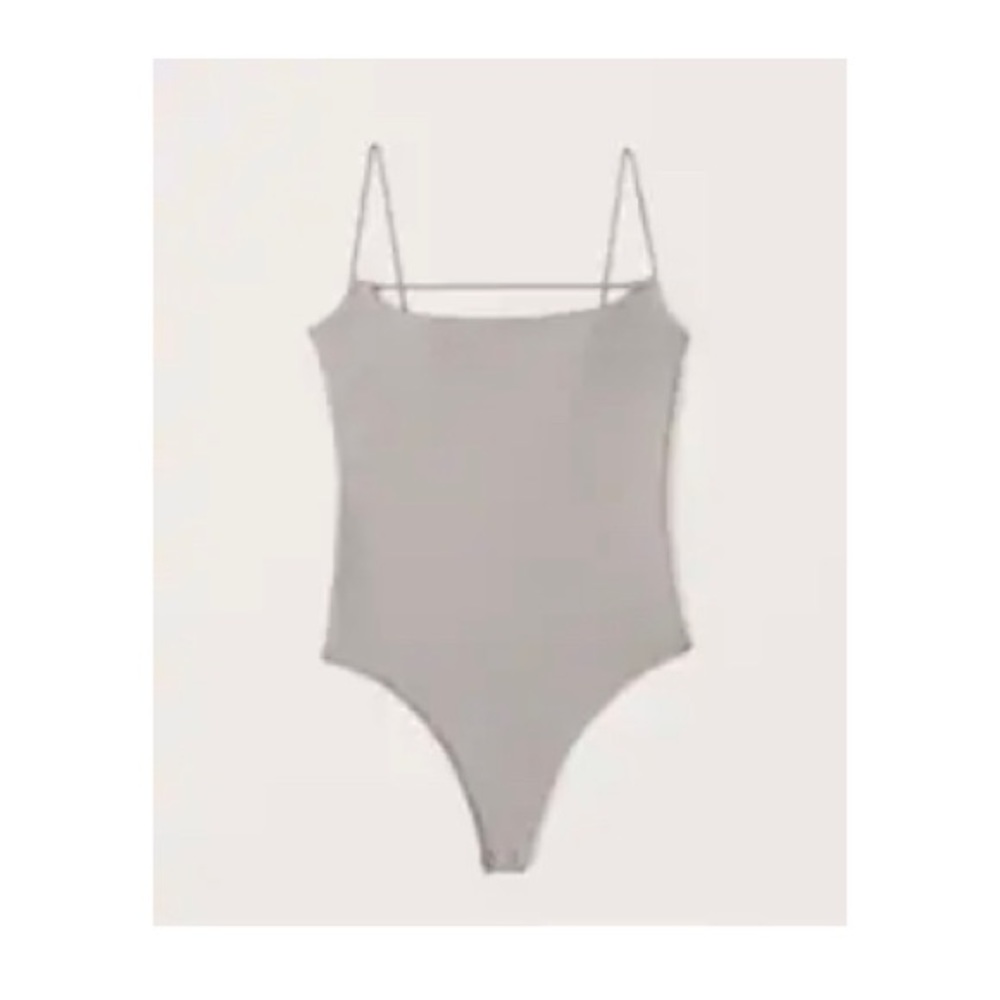 Abercrombie & Fitch Grey Double Layered Seamless Bodysuit